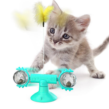 🐾 Cat Rotating Windmill – The Ultimate Multi-Function Toy for Your Feline Friend! 🐱🌟 - The Fluffy Paw