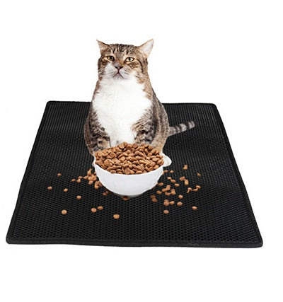 🐾 Honeycomb Cat Litter Mat – Waterproof &amp; Urine-Proof Pad 🐱 - The Fluffy Paw