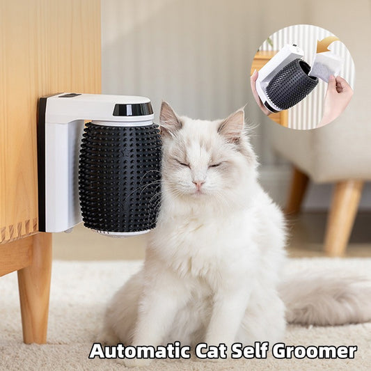 Automatic Cat Self Groomer – Smart Wall Corner Brush 🐱✨