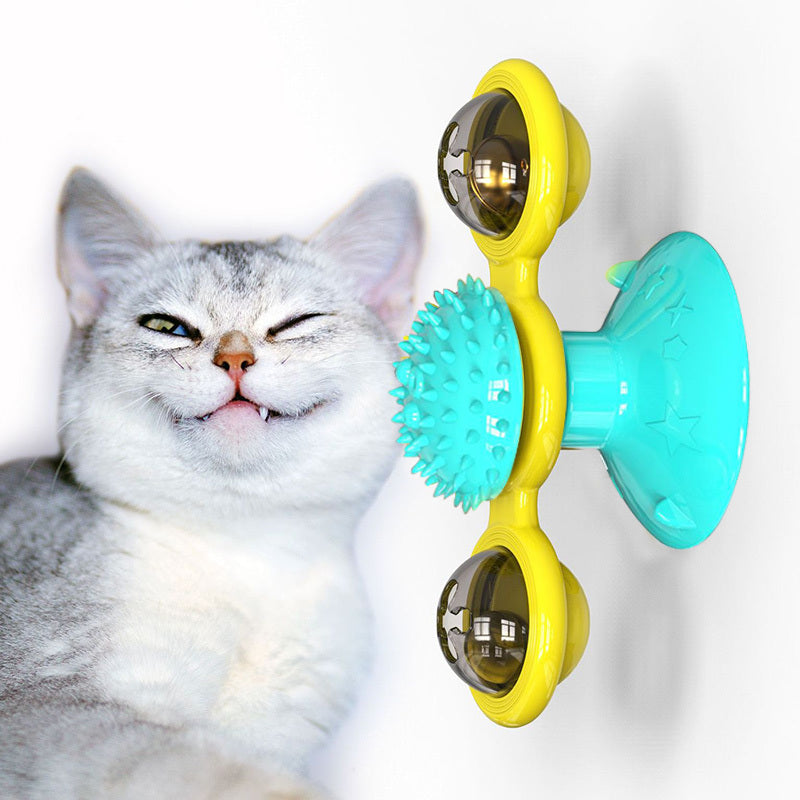 🐾 Cat Rotating Windmill – The Ultimate Multi-Function Toy for Your Feline Friend! 🐱🌟 - The Fluffy Paw