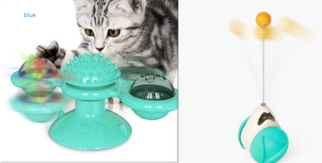 🐾 Cat Rotating Windmill – The Ultimate Multi-Function Toy for Your Feline Friend! 🐱🌟 - The Fluffy Paw