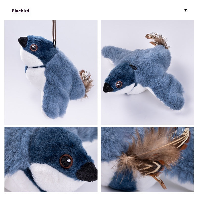 Interactive Automatic Flapping Bird Cat Toy – USB Rechargeable &amp; Realistic Sounds 🐦✨ - The Fluffy Paw