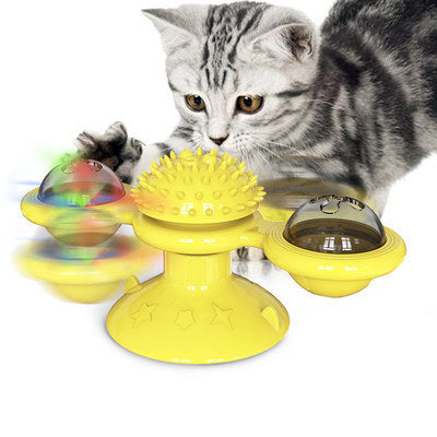 🐾 Cat Rotating Windmill – The Ultimate Multi-Function Toy for Your Feline Friend! 🐱🌟 - The Fluffy Paw