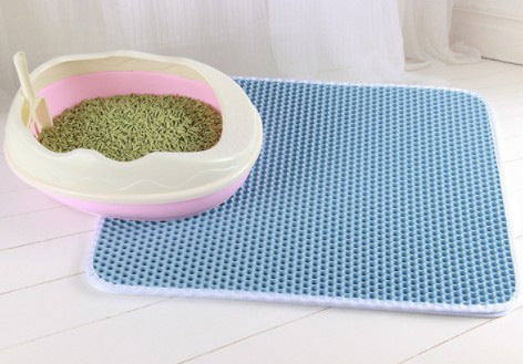 🐾 Honeycomb Cat Litter Mat – Waterproof &amp; Urine-Proof Pad 🐱 - The Fluffy Paw