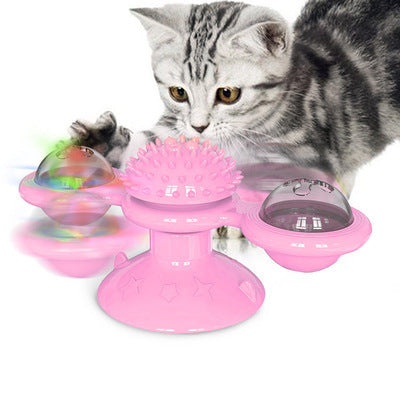 🐾 Cat Rotating Windmill – The Ultimate Multi-Function Toy for Your Feline Friend! 🐱🌟 - The Fluffy Paw