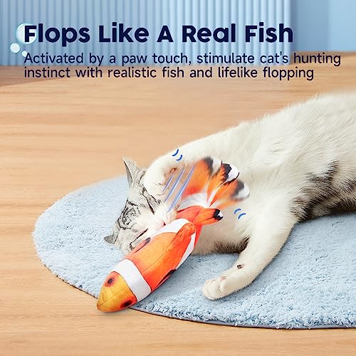 Interactive Electric Fish Toy – Wiggling Fun for Cats 🐟✨ - The Fluffy Paw